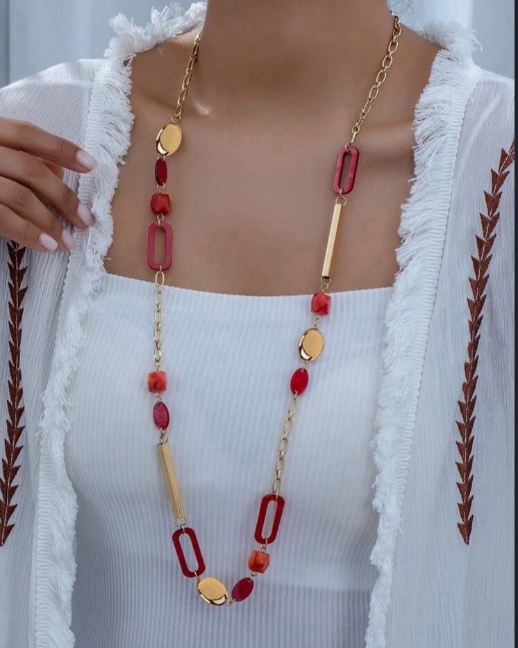 Long collier inoxydable