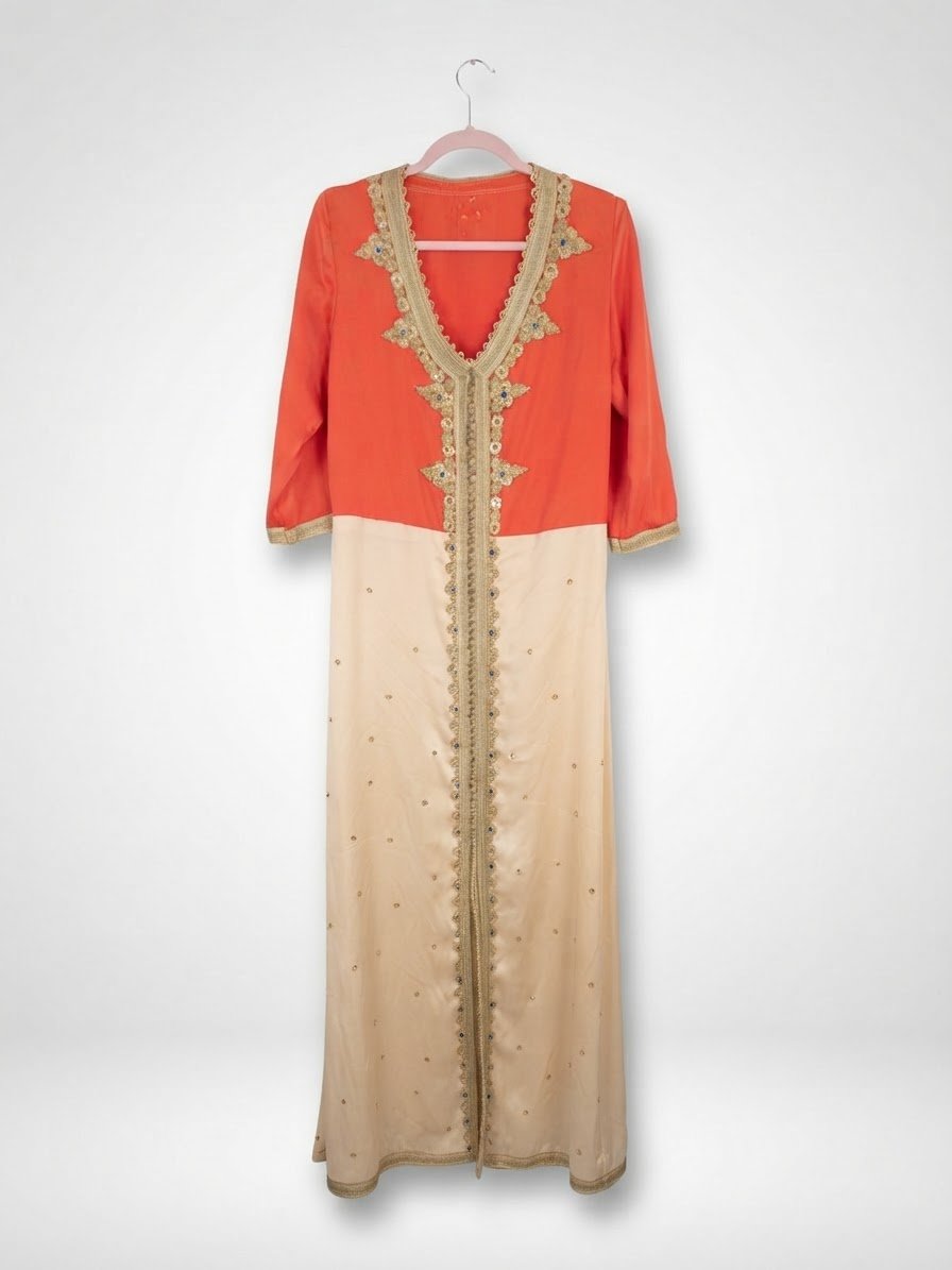 Magnifique Caftan traditionnel bicolore/ taille S,M