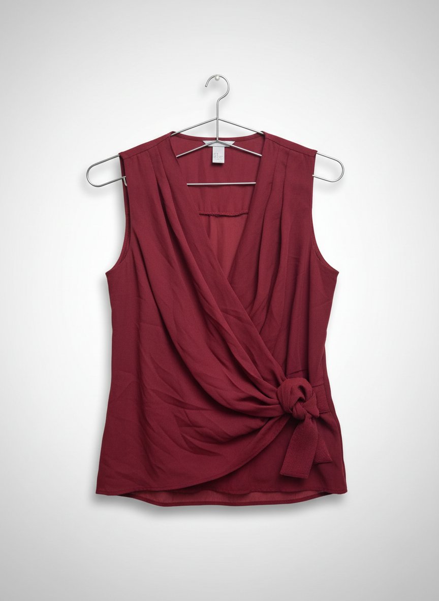 Haut drapé bordeaux - H&M (Taille S / 38)