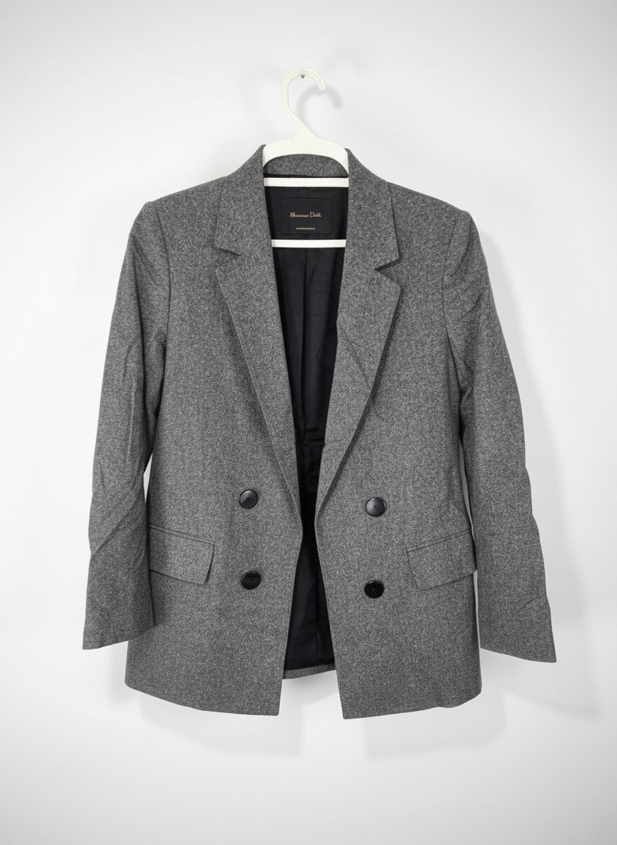 ​Blazer chic Massimo Dutti – Gris chiné
