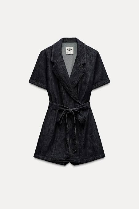 Magnifique Combishort en Denim Zara – Taille L
