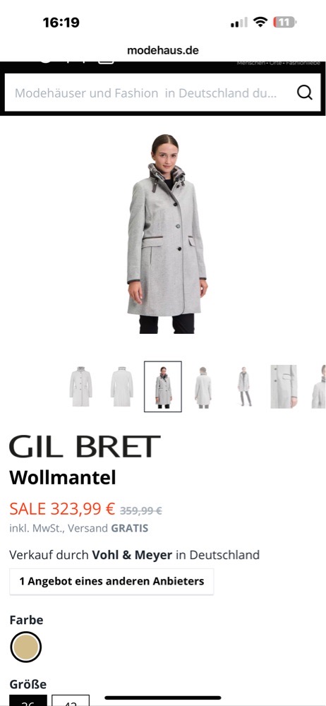 Manteau gris