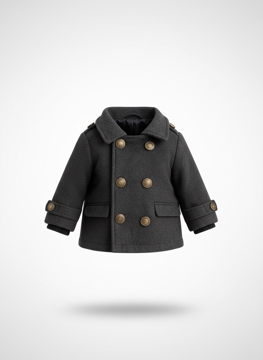 Manteau, garçon, Gris