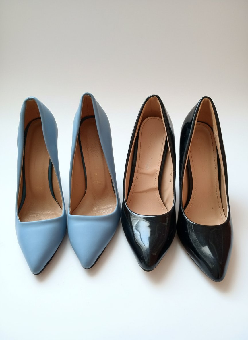 2 paires d'escarpins à talons femme