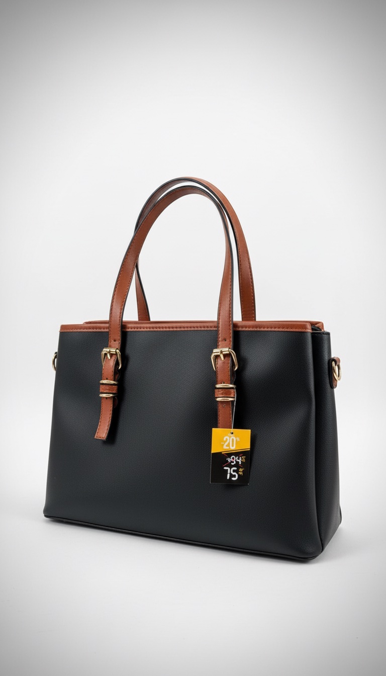     Tote bag noir minimaliste 👜