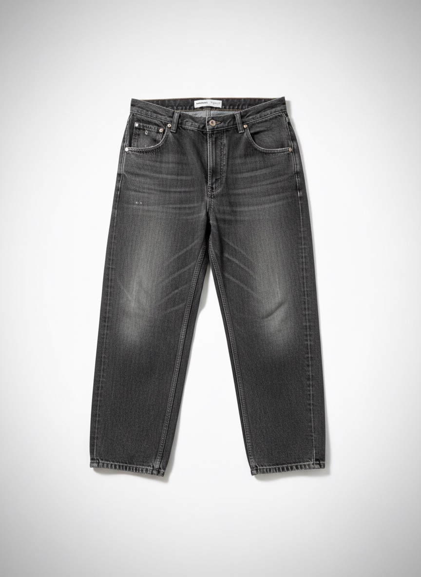 Wide Balloon Grey Jeans 