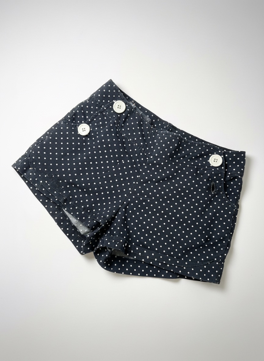 Polka dots mini shorts 