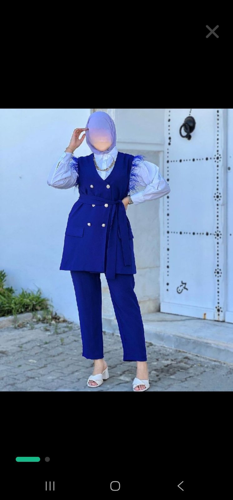 Set en bleu