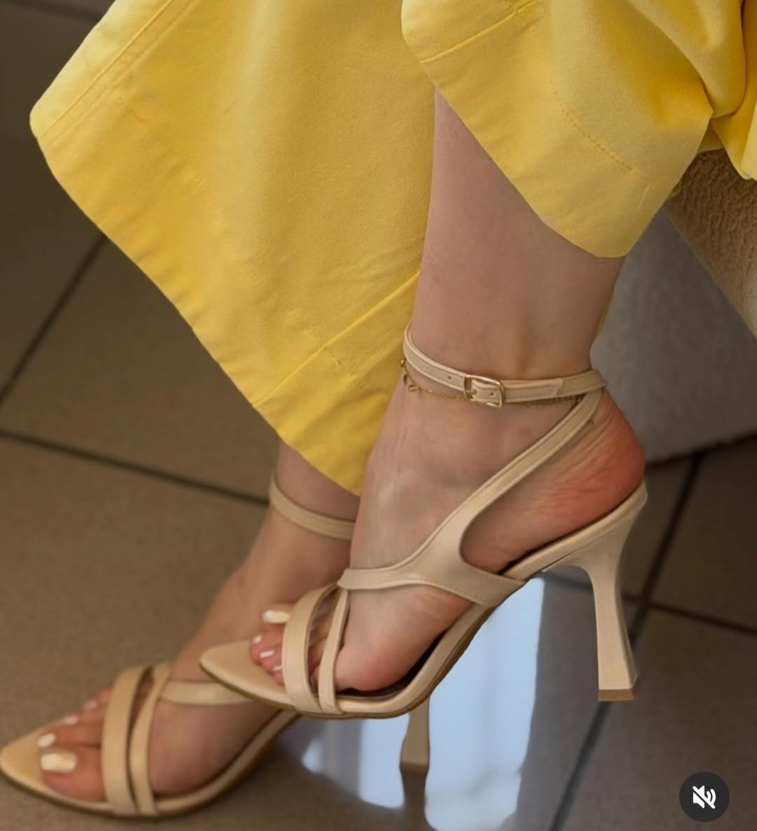 Sandales couleur ecru