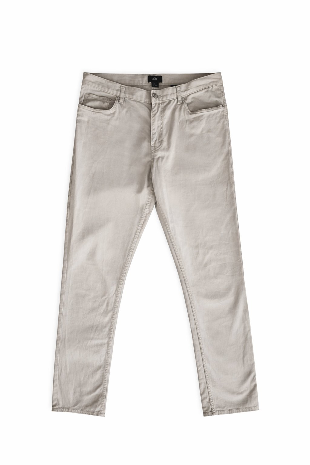 Pantalon H&M beige coupe slim 