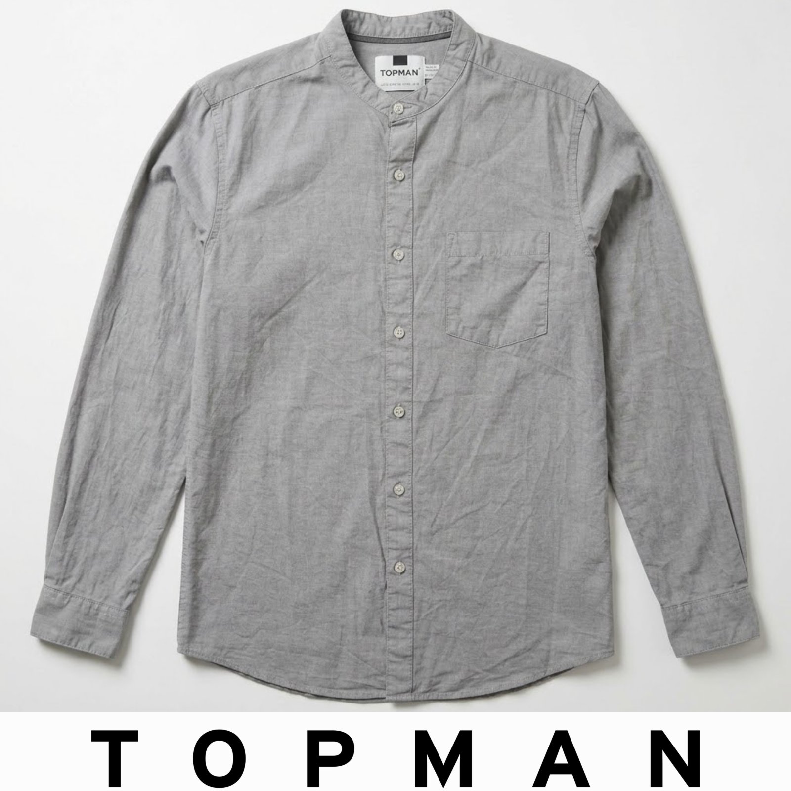 Chemise TOPMAN col chinois