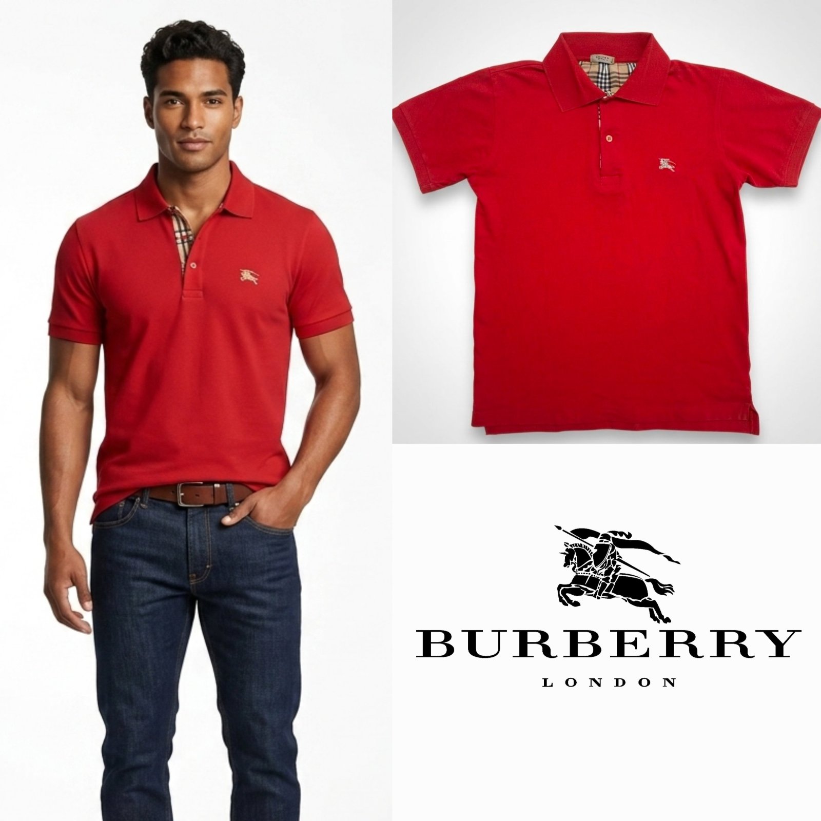 Polo Burberry taille M coton 