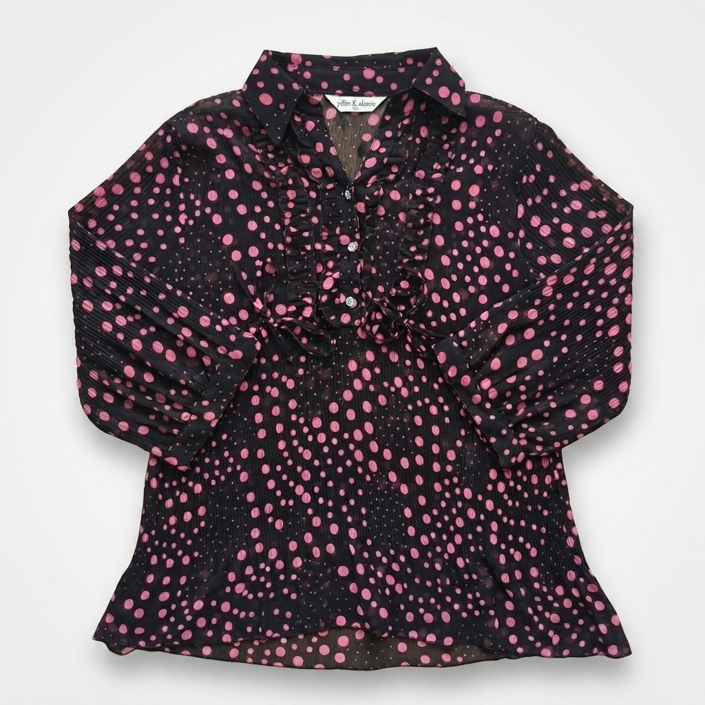 Chemise imprimée pois
