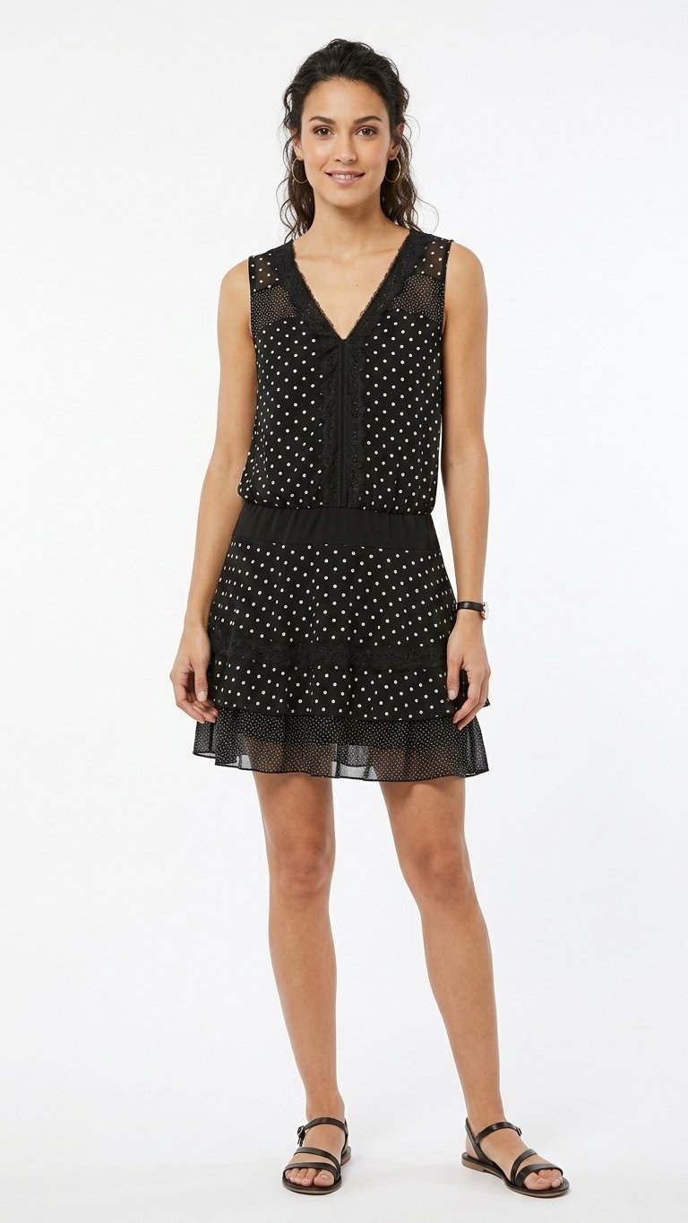 Robe courte sans manche Breal