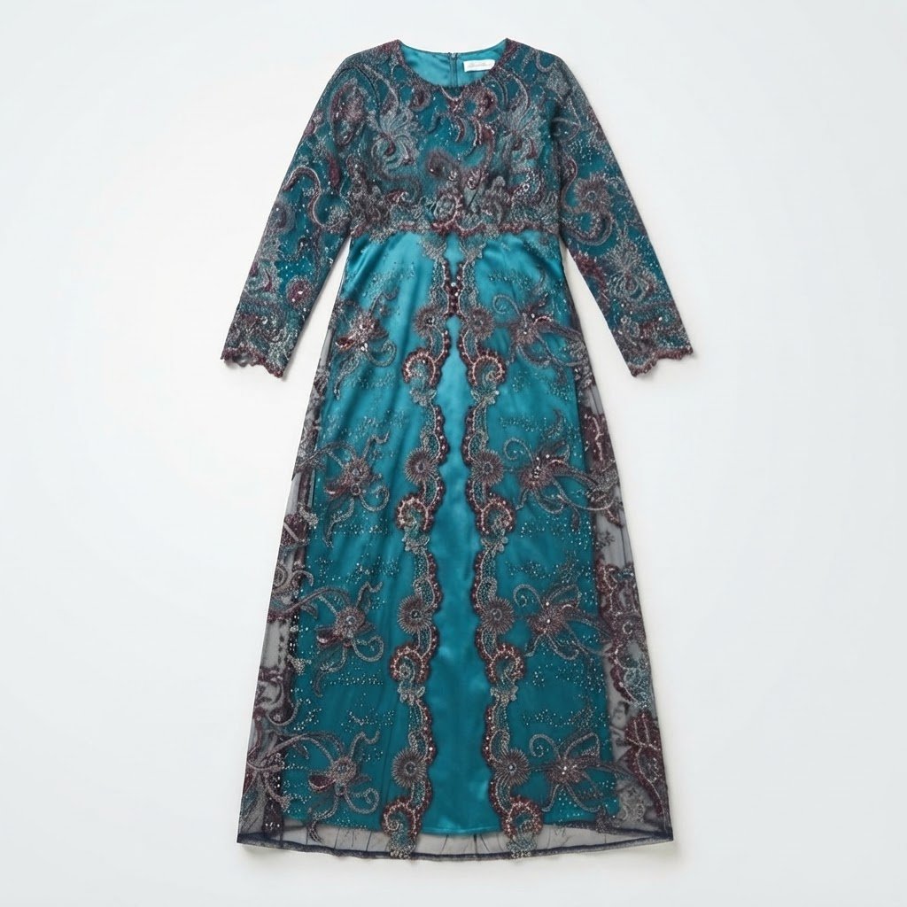 Caftan soirée avec ceinture 