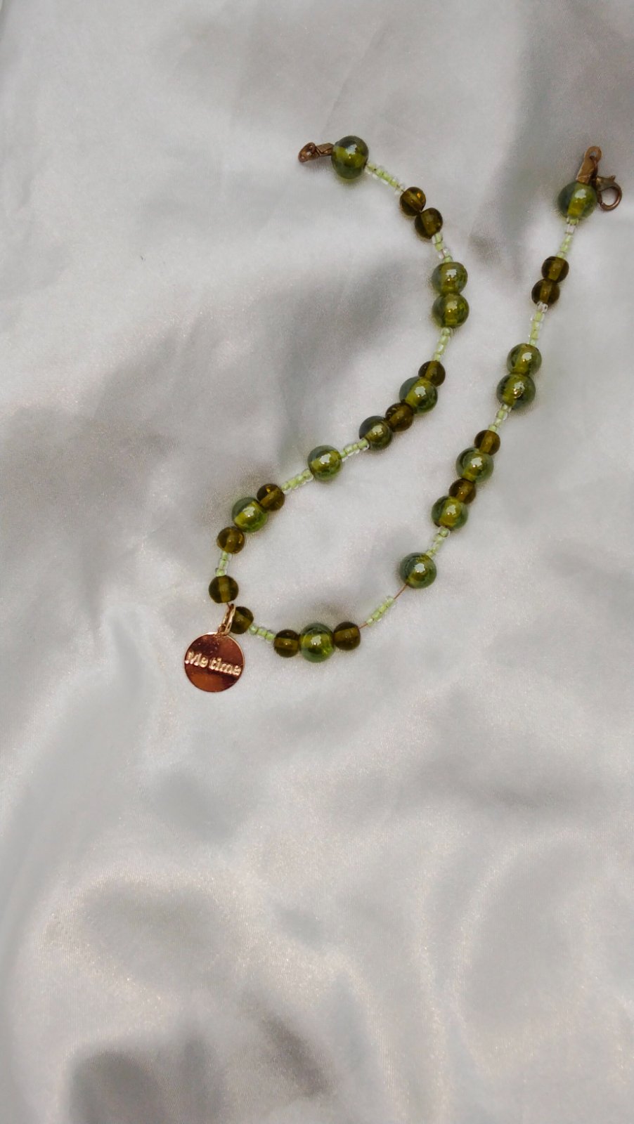Green necklace/ Collier vert 