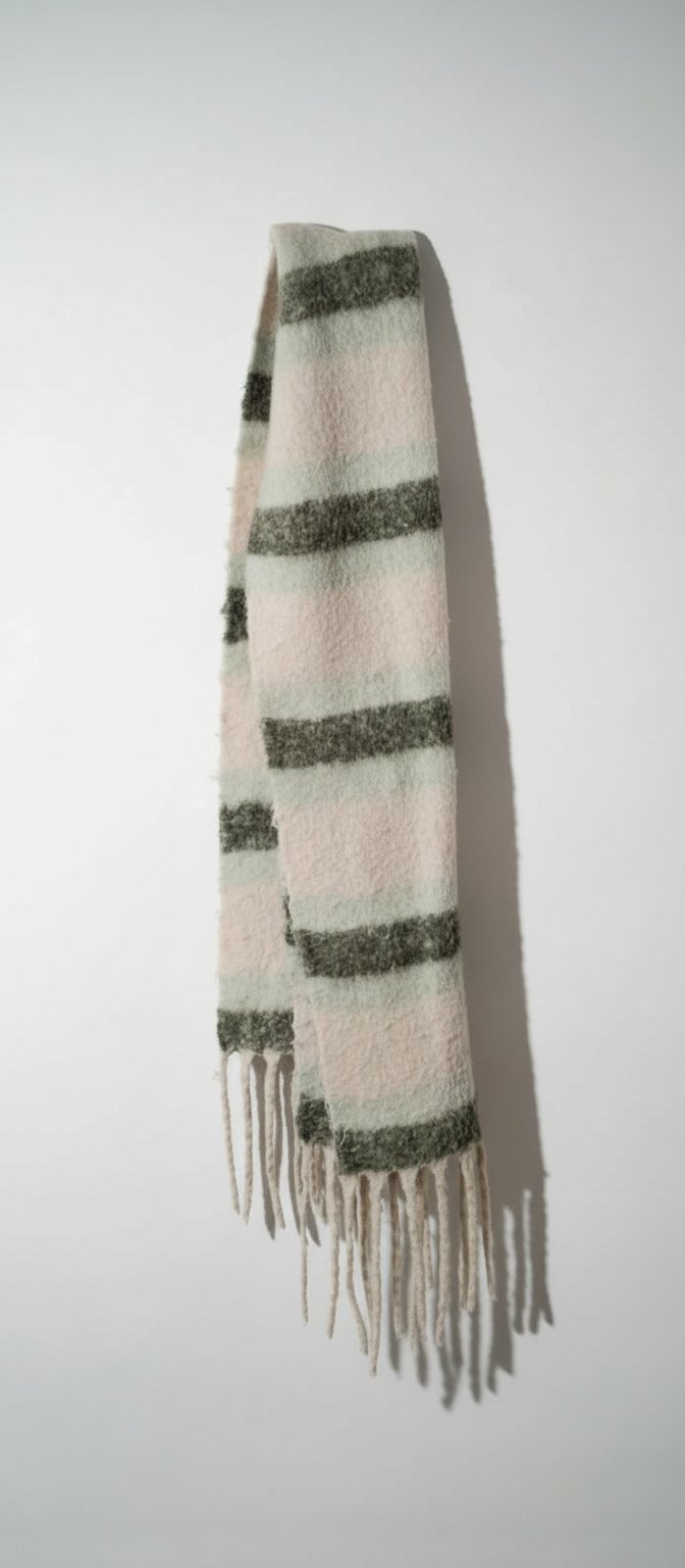 Écharpe oversize doudou à rayures douces – Stradivarius
