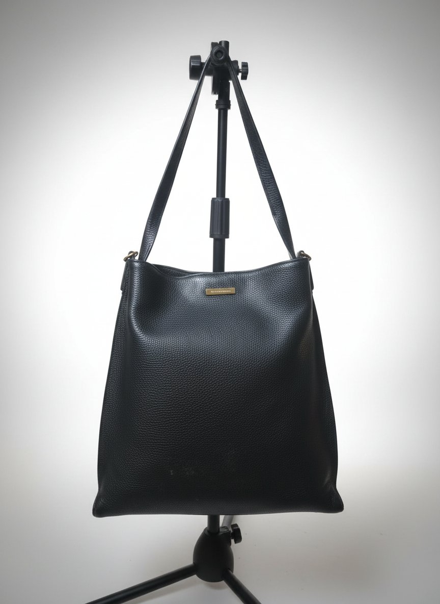 Sac cabas en cuir noir BCBGMAXAZRIA / Sac authentique Vera Pelle