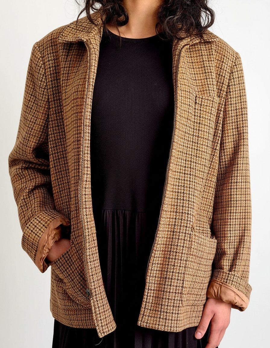 Veste / Blouson vintage prince-de-galles – Lauren Ralph Lauren