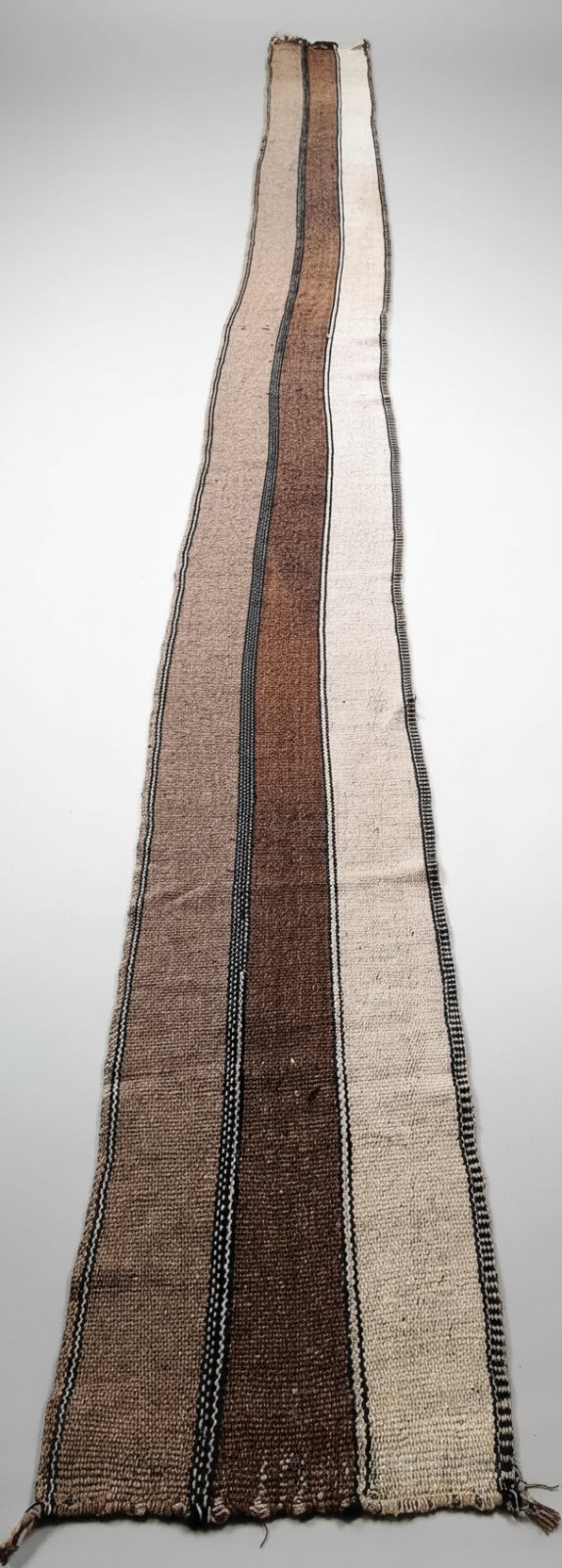 Tapis de couloir tissé / Style berbère minimaliste (tons naturels) 50/250