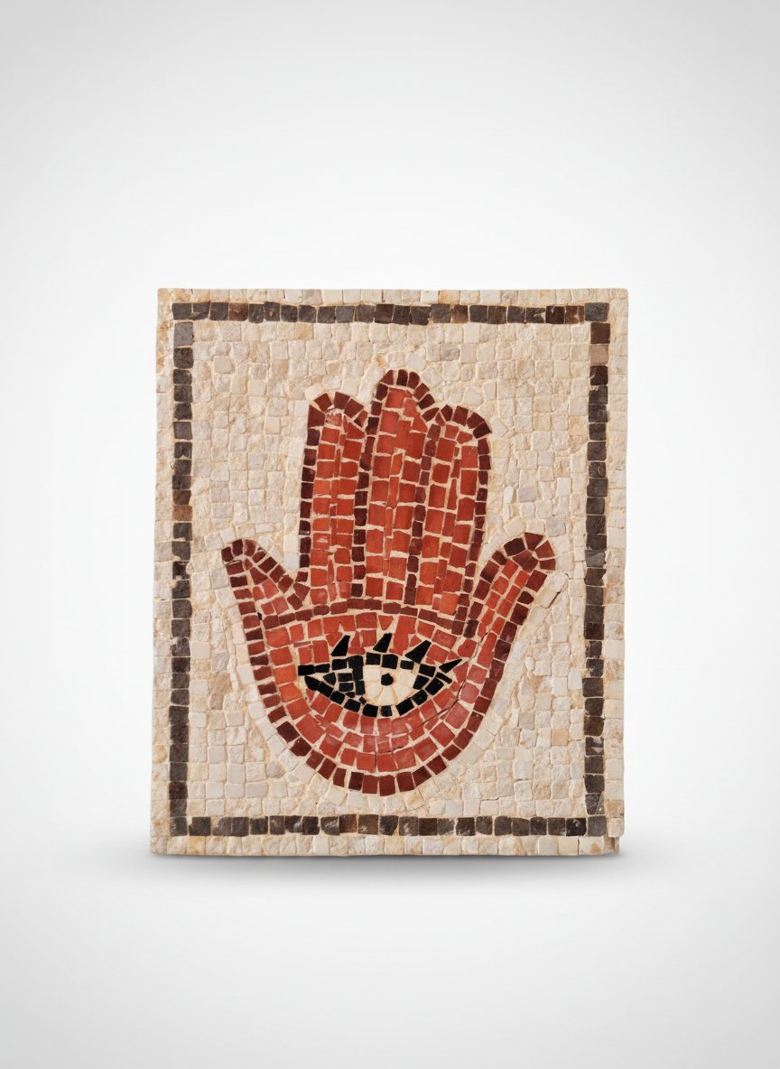 Mosaïque Khomsa (Main de Fatma) – Symbole de Protection -  30/25 cm