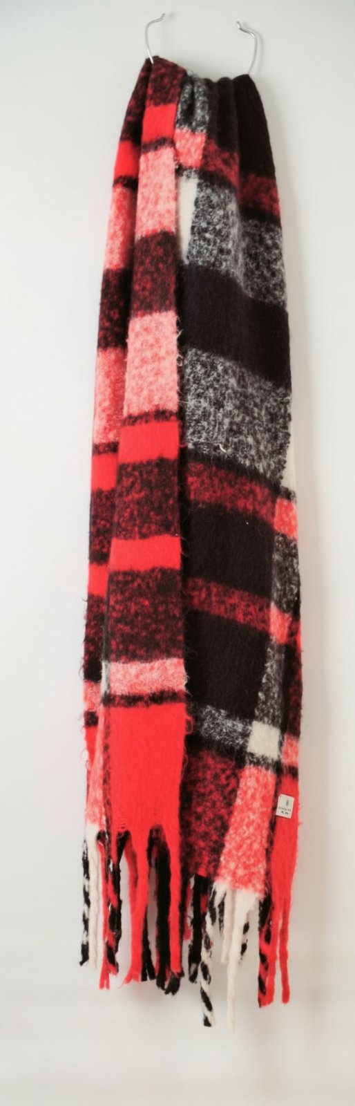Écharpe doudou en laine à carreaux tartan – Gérard Pasquier
