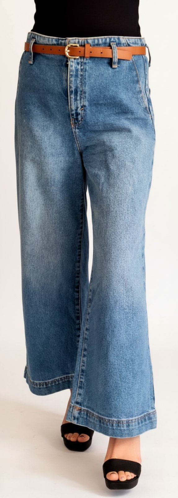 Jean large wide leg / palazzo bleu clair vintage – Zara