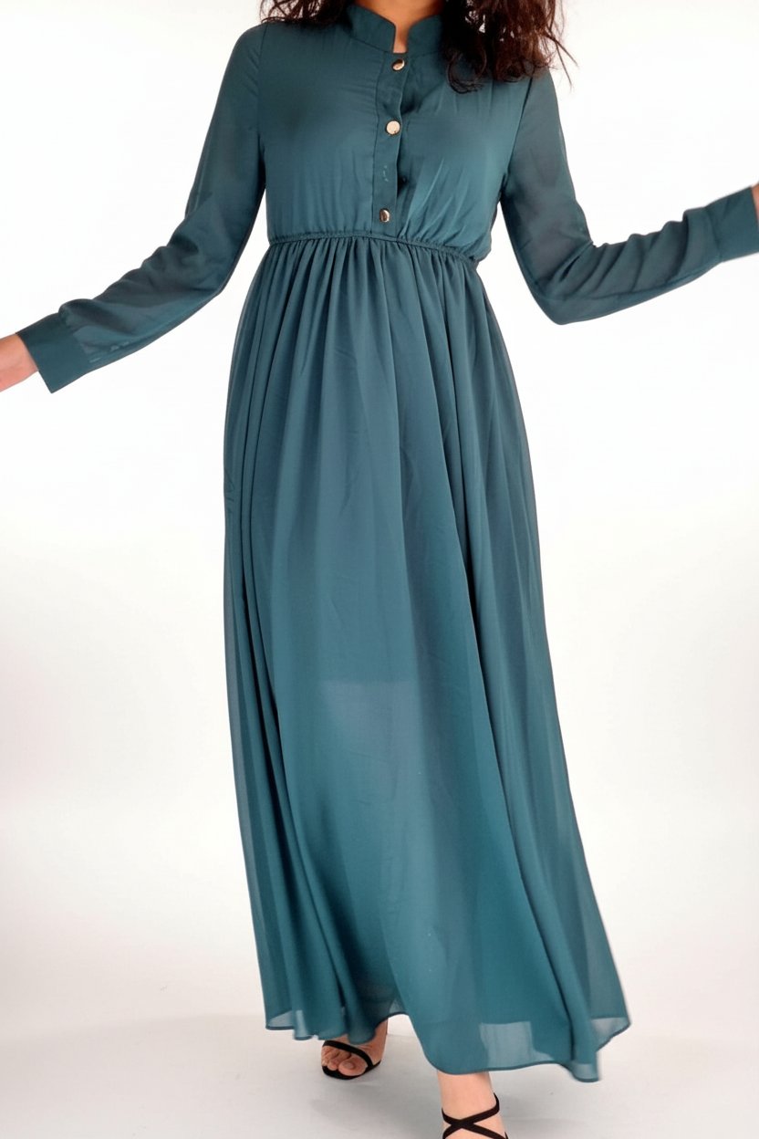 Robe long Vert 