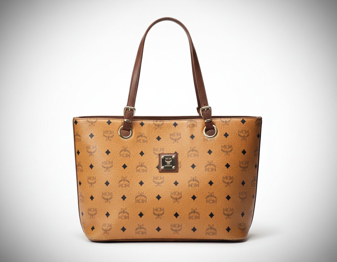 Sac cabas MCM Visetos original / Cabas MCM cognac authentique