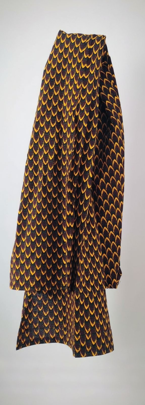 Foulard léger motifs géométriques / Écharpe style rétro années 70