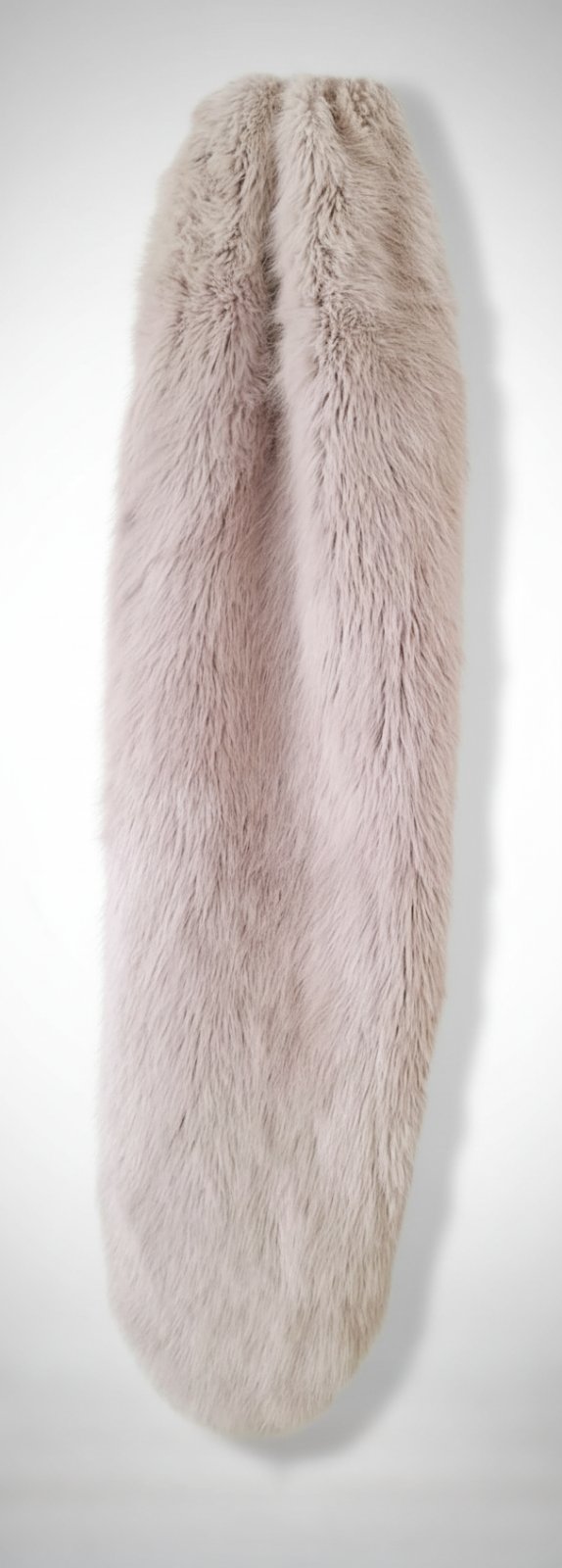 Snood Primark en fausse fourrure rose poudré / Col tube ultra doux