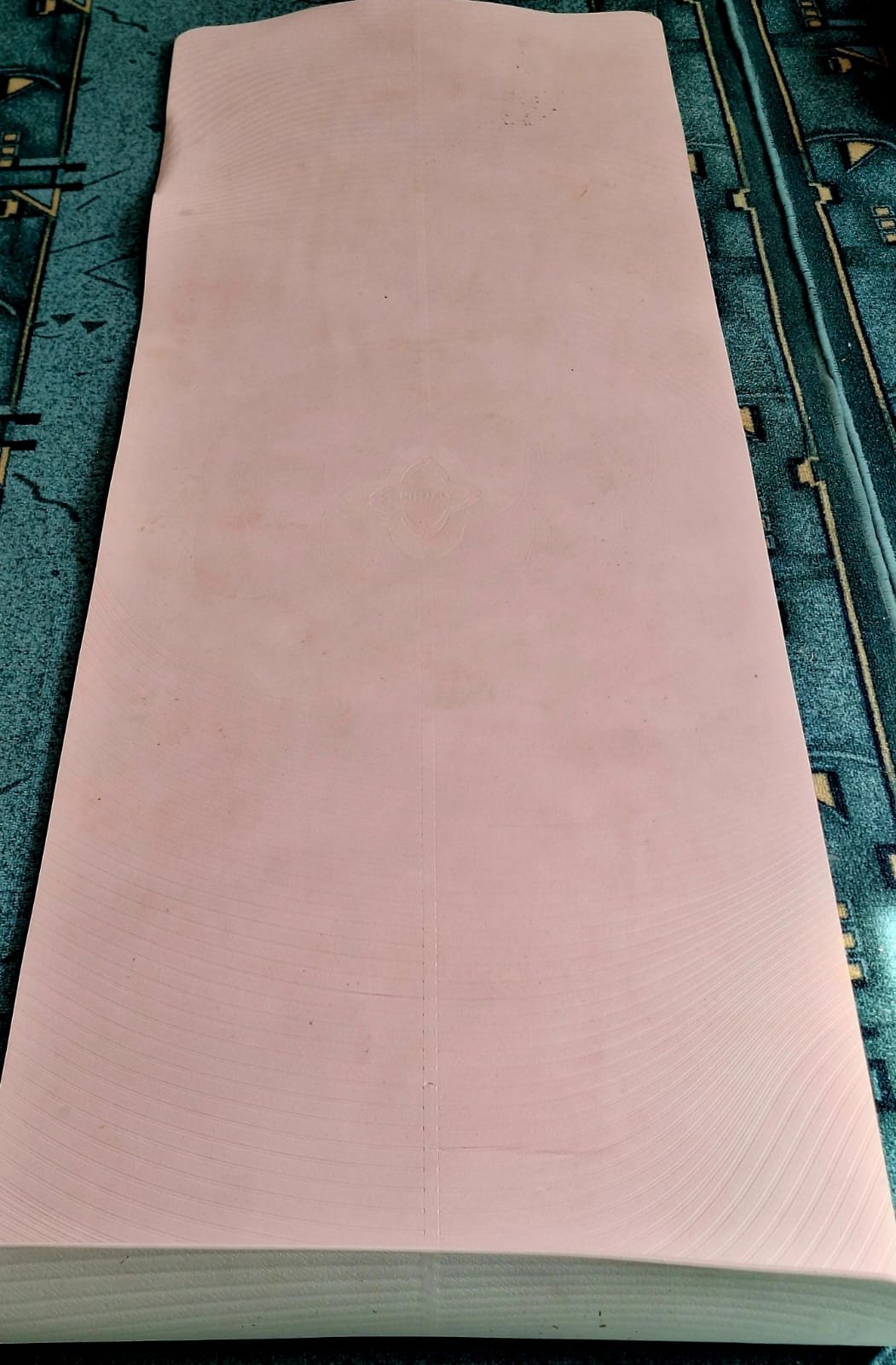 Tapis de yoga rose poudré / Idéal pour yoga, Pilates & étirements