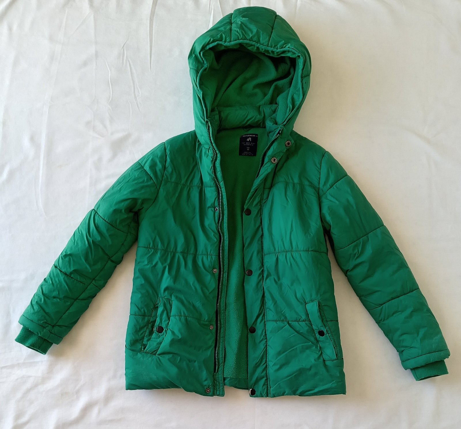 Veste verte Taille XS/S, Modèle unisexe. 