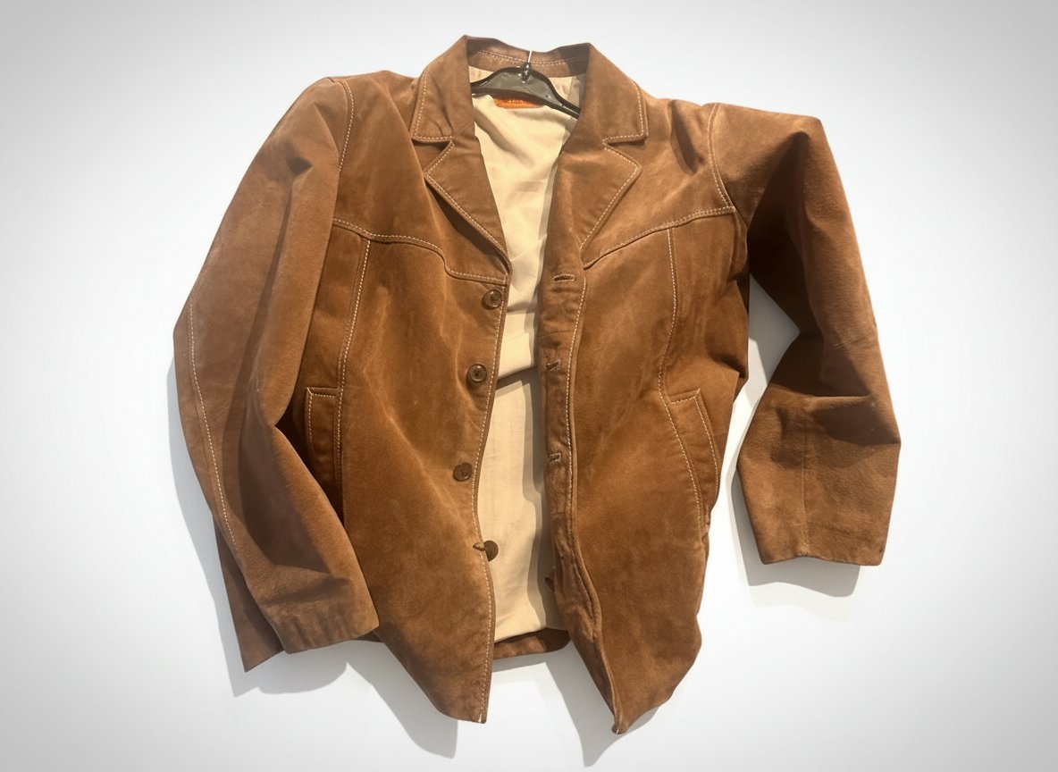 Vintage brown chevirex suede blazer