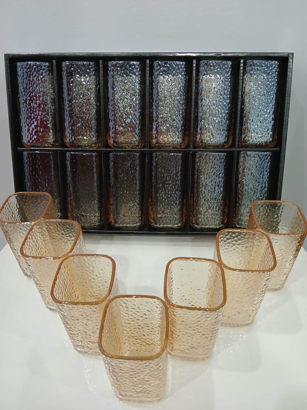 12 verres d'eau
