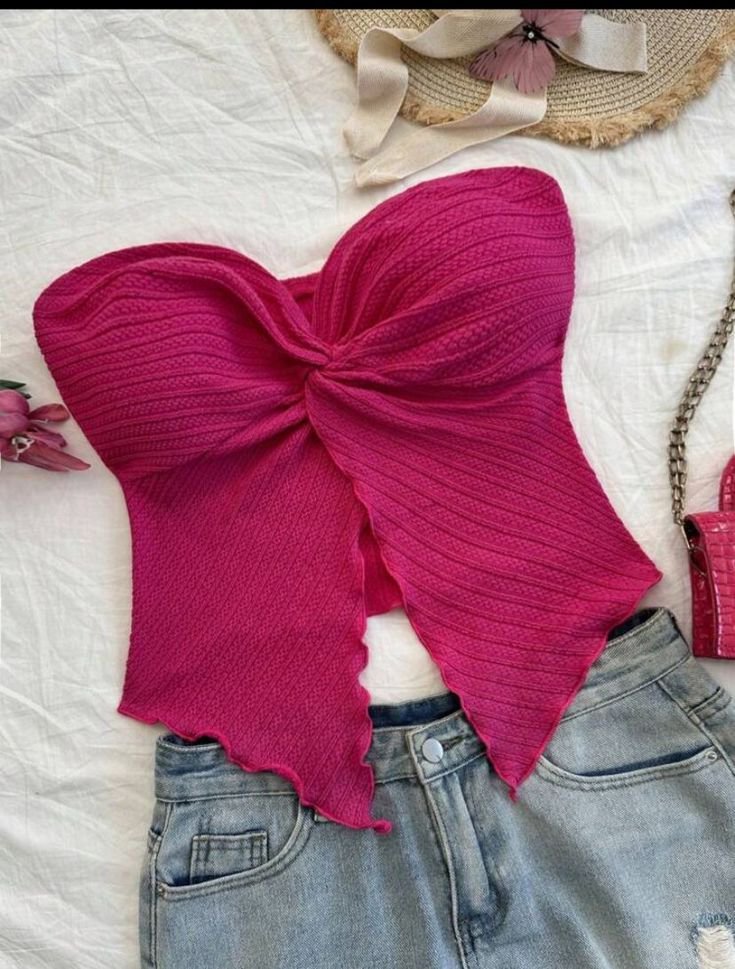 Crop top rose cute