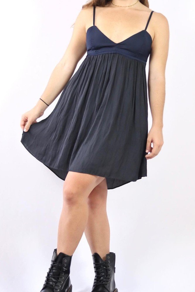 ZARA  Women's Black and Navy  Dress 