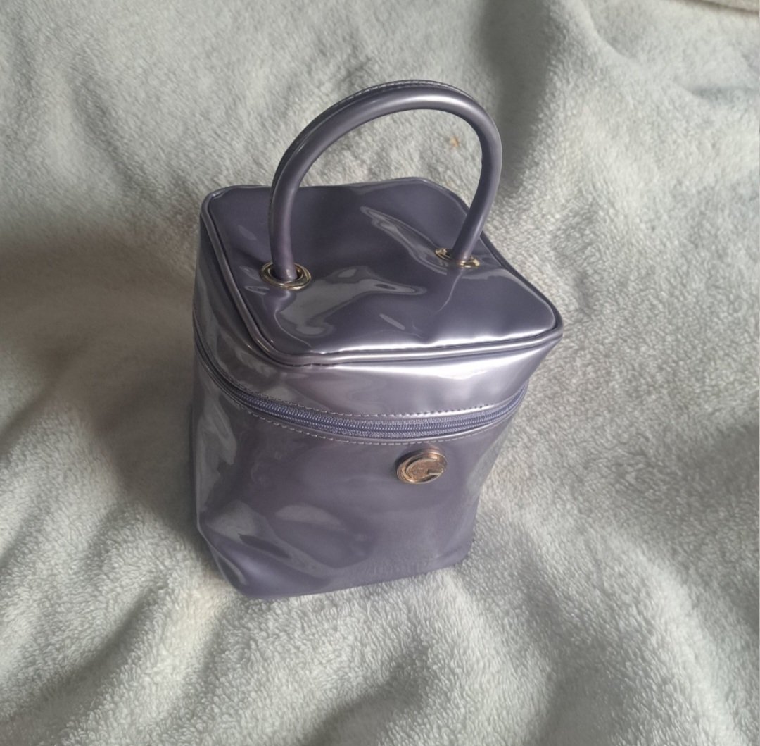 3 Articles Deux trousse . TmFelt sac gris en cachmire