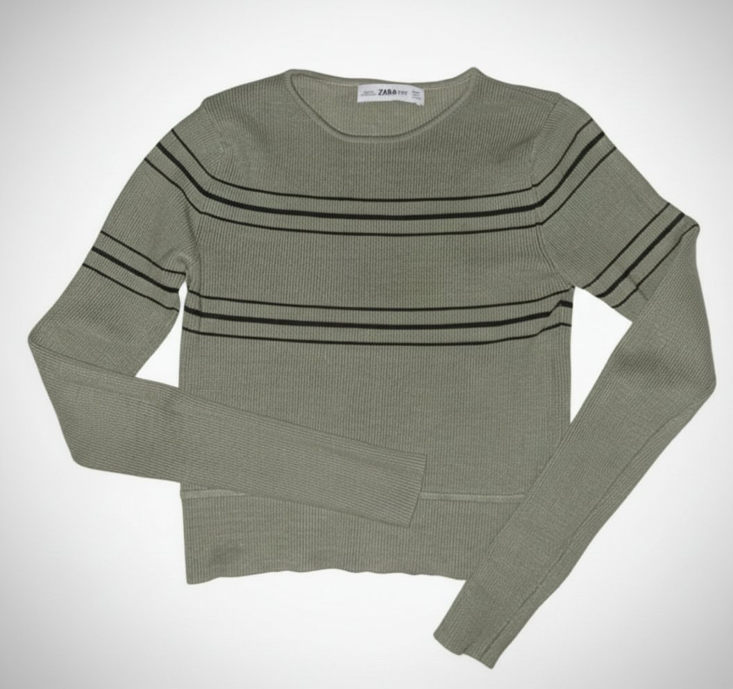 Pull Courte En Maille  Zara