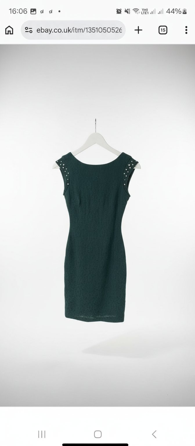 Mini Robe Zara en tessu Brocart avec des details de Strass