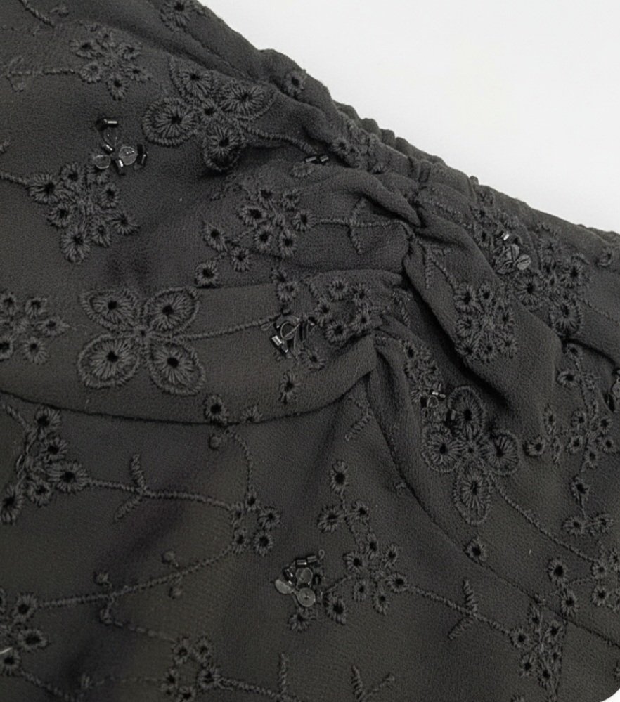 Women's  Black Crop Top  Size s