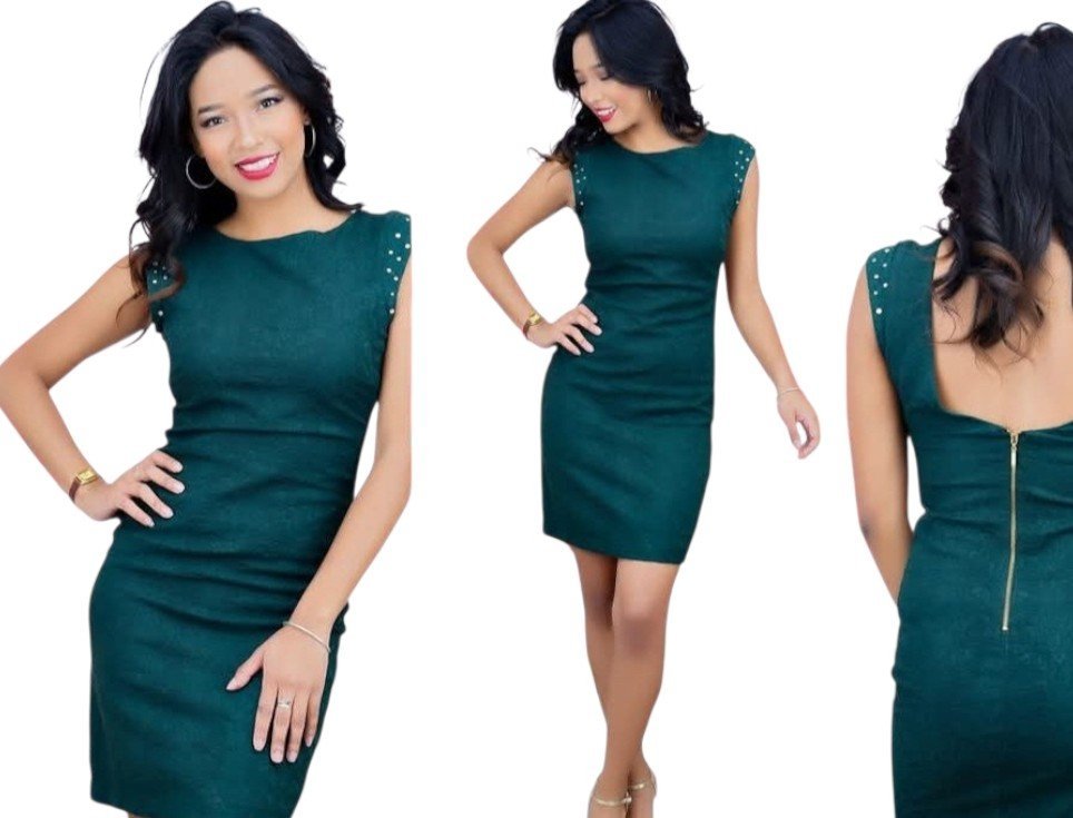 Robe Vert de la Marque Zara 