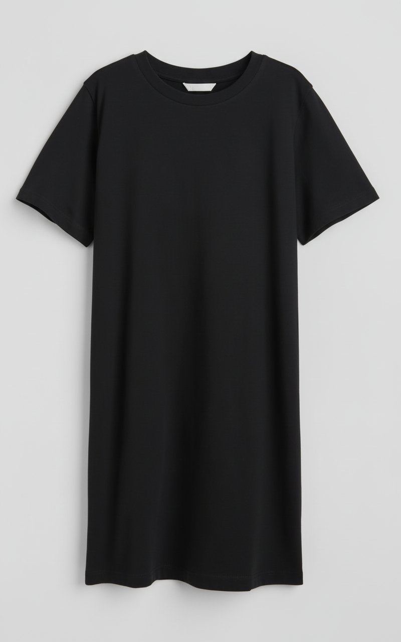 ROBE  T. Shirt noire  H&M 