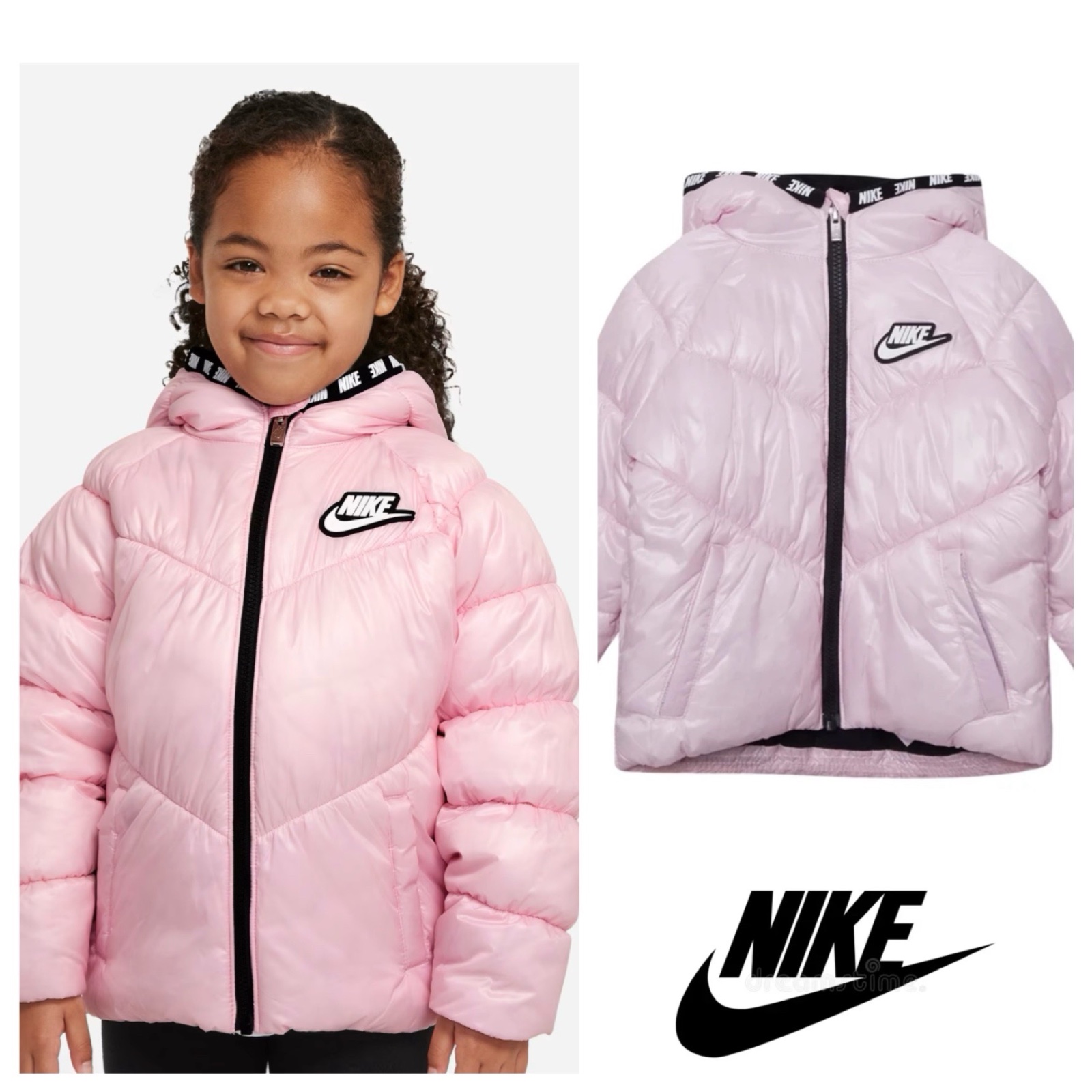 Doudoune Nike pour fillette 6 ans rose poudrée