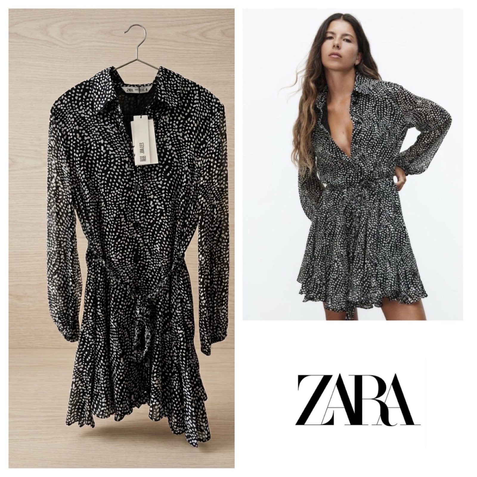 Robe tendance Zara M neuve avec étiquette