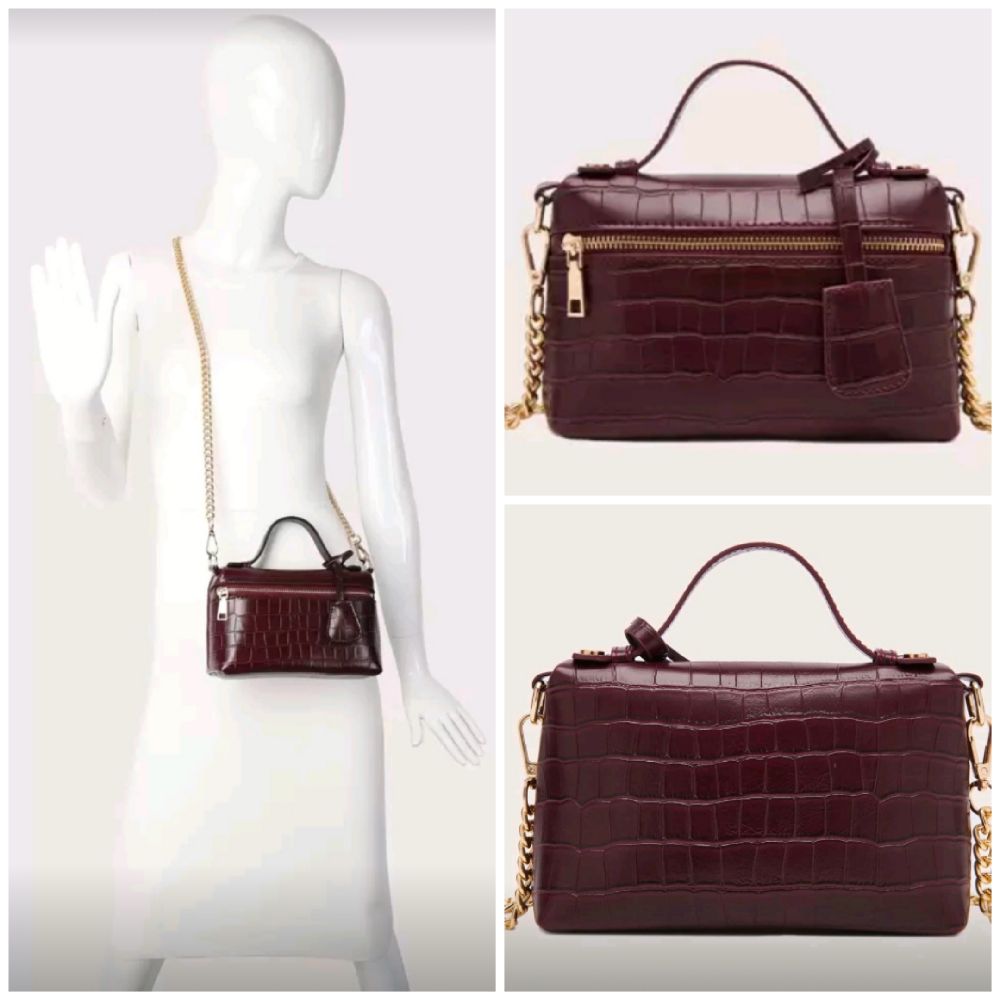 Sac bandoulière burgundy mini