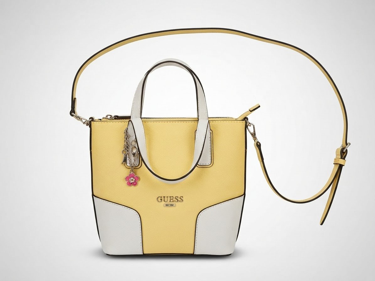 Sac Guess jaune et blanc
