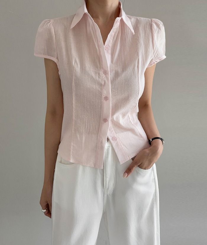 Chemise rose