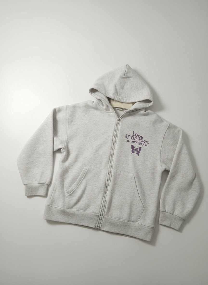 Capuche gris claire 
