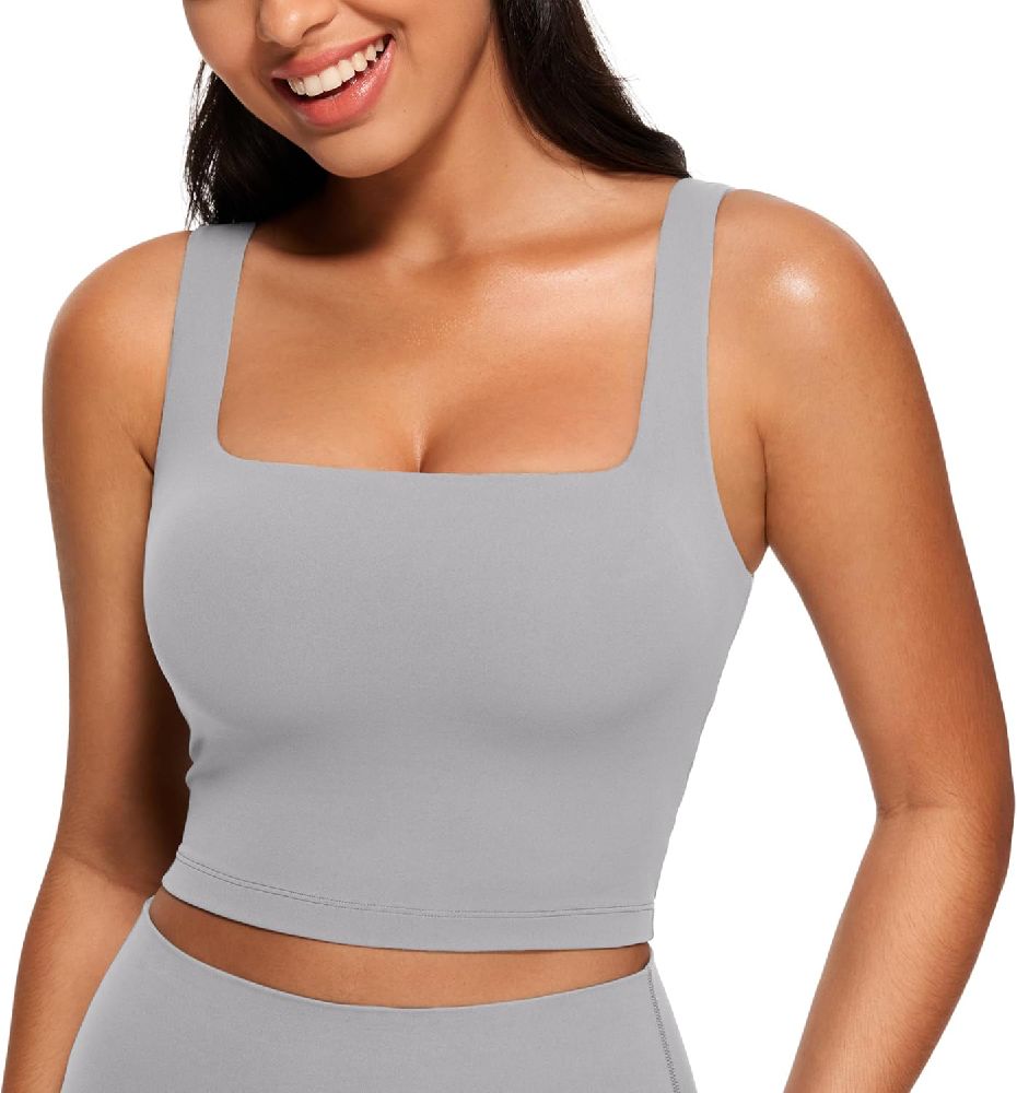 Crop top gris